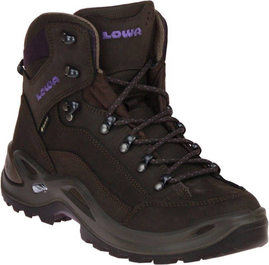 Lowa Hatland Renegade GTX Mid W wandelschoen Slate blackberry Schoenen Wandelschoenen Halfhoge schoenen