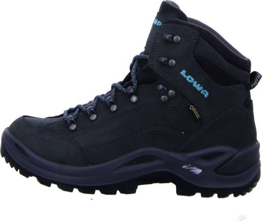 Lowa Renegade GTX Mid Ws Wandelschoenen Dames Asphalt Turquoise