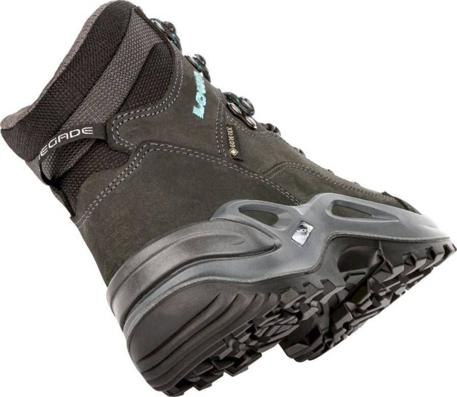 Lowa Renegade GTX Mid Ws Wandelschoenen Dames Asphalt Turquoise