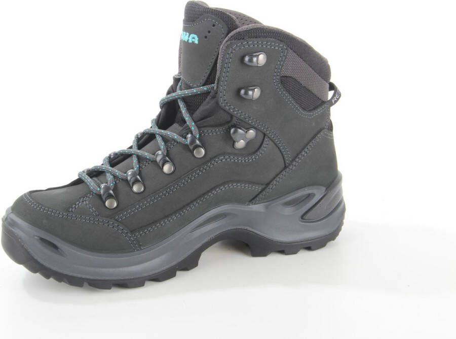 Lowa Renegade GTX Mid Ws Wandelschoenen Dames Asphalt Turquoise