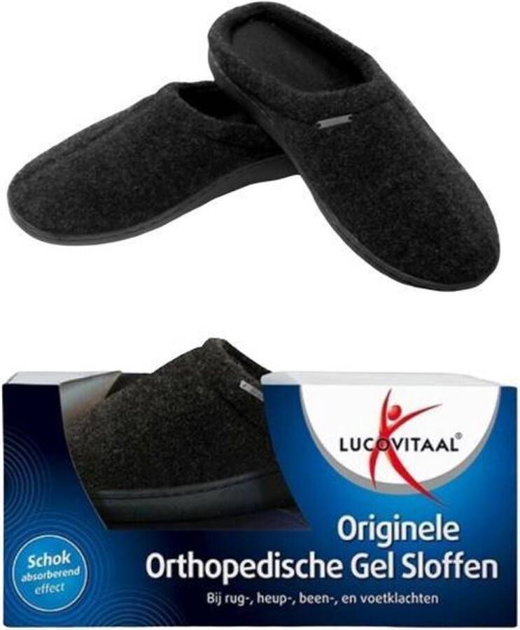 Lucovitaal Orthopedische Sloffen Zwart