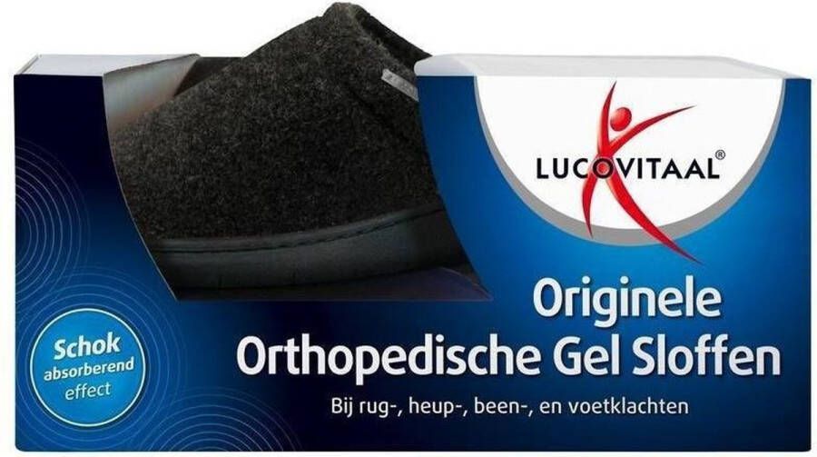 Lucovitaal Orthopedische Sloffen Zwart