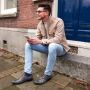 Lureaux Gray Secret Kleurrijke Schoenen Voor Heren Veterschoenen Met Print - Thumbnail 3