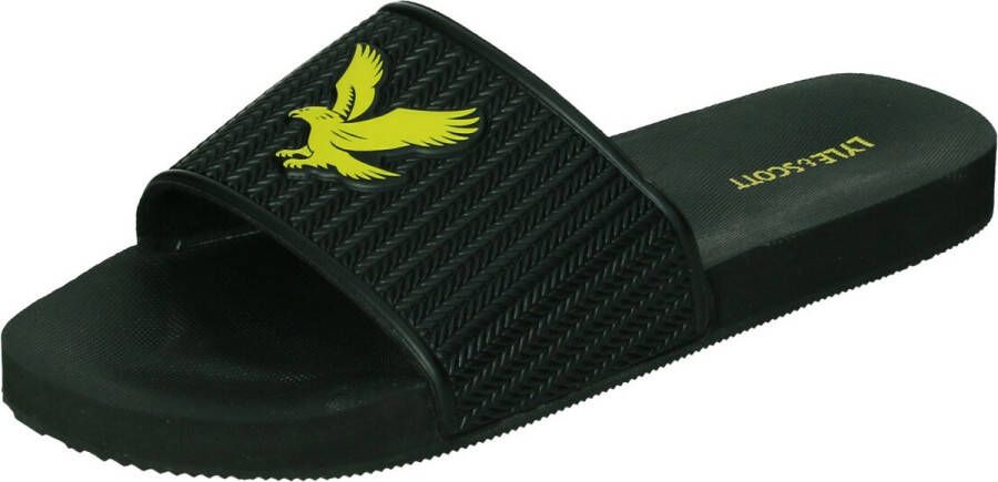 Lyle & Scott Easy Slide Badslippers Heren Zwart