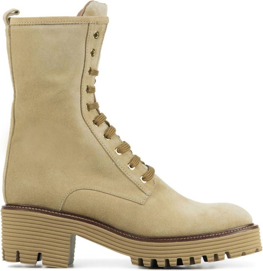 MACE Veterboots Dames M1101 Maat: 41 Materiaal: Suède Kleur: Beige