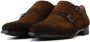 Magnanni Instappers Heren Gespschoenen Herenschoenen Suède 16016 Cognac combi - Thumbnail 10