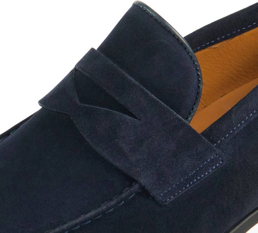 Magnanni Instappers Heren Instapschoenen Herenschoenen Suède 24412 Blauw