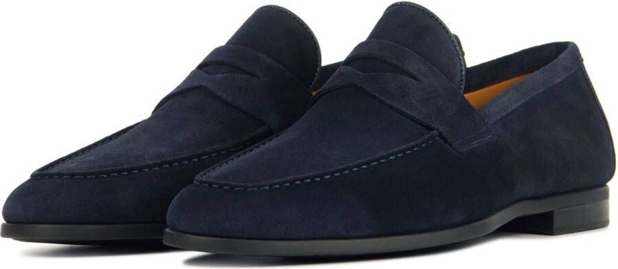 Magnanni Instappers Heren Instapschoenen Herenschoenen Suède 24412 Blauw