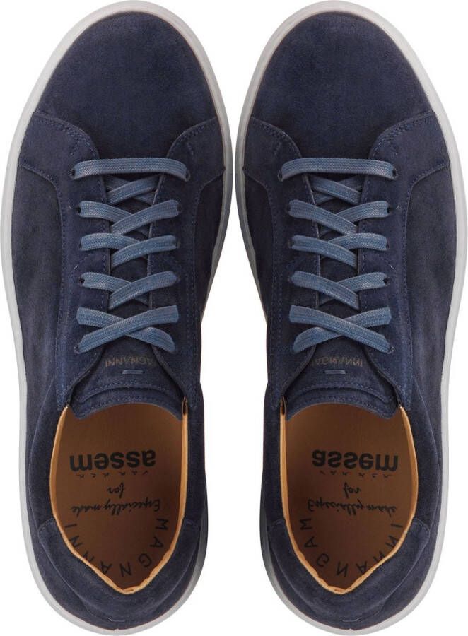 Magnanni Sneakers Heren Lage sneakers Herenschoenen Suède 24720 sue Blauw