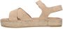 Manfield Dames Beige sandalen met suède banden - Thumbnail 6