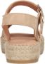 Manfield Dames Beige sandalen met suède banden - Thumbnail 7