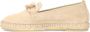 Manfield Dames Beige suède espadrilles met chain - Thumbnail 5