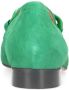 Manfield Dames Groene suède loafers met chain - Thumbnail 9