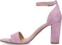 Manfield Dames Paarse suède sandalen met hak - Thumbnail 6