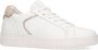 Manfield Dames Witte leren sneakers - Thumbnail 12