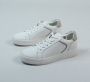 Manfield Dames Witte leren sneakers - Thumbnail 14