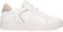 Manfield Dames Witte leren sneakers - Thumbnail 18