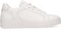 Manfield Dames Witte leren sneakers - Thumbnail 4