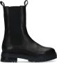 Manfield Dames Zwarte leren chelsea boots - Thumbnail 6