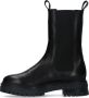 Manfield Dames Zwarte leren chelsea boots - Thumbnail 8