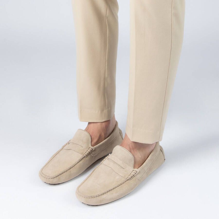 Manfield Heren Beige suède loafers - Foto 3