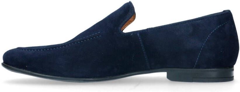 Manfield Heren Blauwe suède loafers - Foto 6