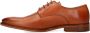 Manfield Heren Cognac leren veterschoenen - Thumbnail 4