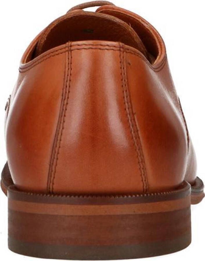 Manfield Heren Cognac leren veterschoenen - Foto 5