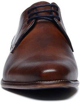 Manfield leren veterschoenen cognac - Foto 7