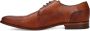 Manfield leren veterschoenen cognac - Thumbnail 8