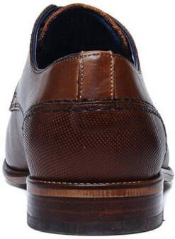 Manfield leren veterschoenen cognac - Foto 10