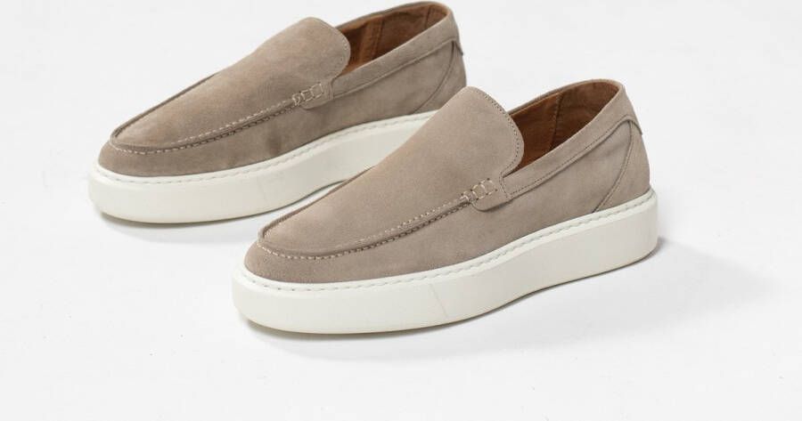 Manfield Heren Taupe suède loafers - Foto 4