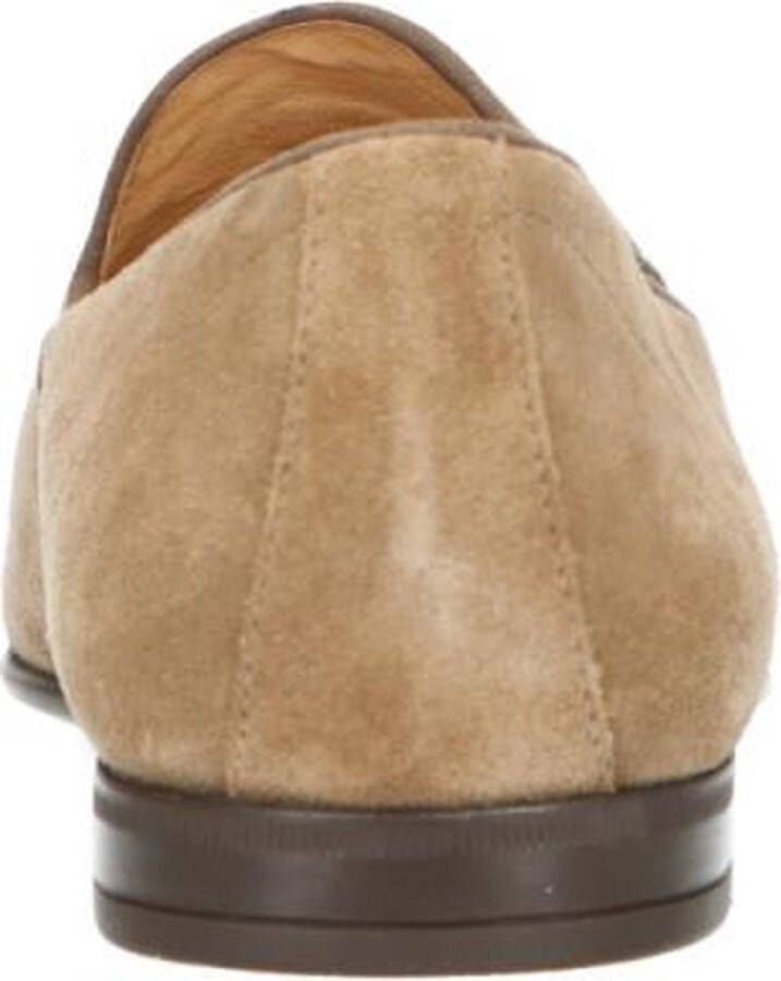 Manfield Heren Taupe suède loafers met kwastjes - Foto 5