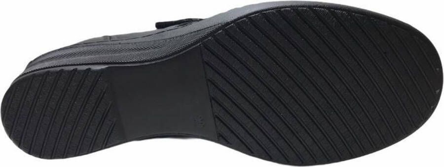 manlisa velcro stretch sleehakschoenen W245-244 zwart