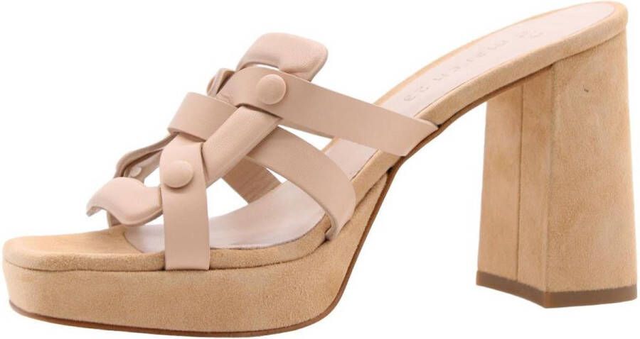 March 23 Dames Estelle Platform Mules Nude