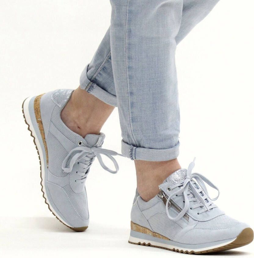 Marco Tozzi dames sneaker Licht blauw