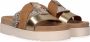 Maruti Bari Slippers Cognac Gold Pixel Offwhite Sandal - Thumbnail 8