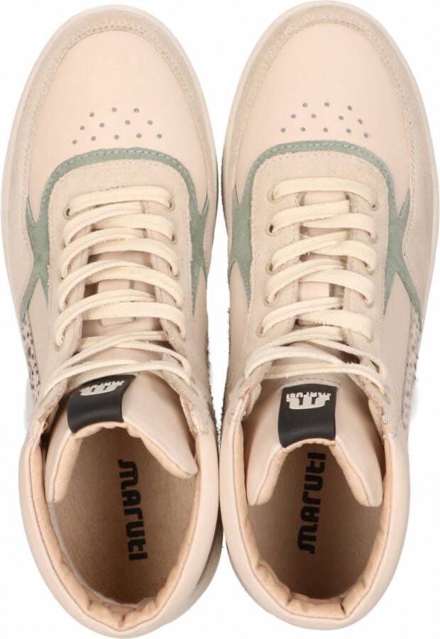 Maruti Mona Sneakers Offwhite Green Pixel