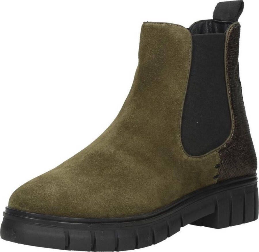 Maruti Tygo Chelsea Boots Lizard Groen Khaki Lizard Bronze