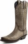 Mayura Boots 1920 Taupe Spitse Cow Western Line Dance Laarzen Schuine Hak Echt Leer - Thumbnail 5