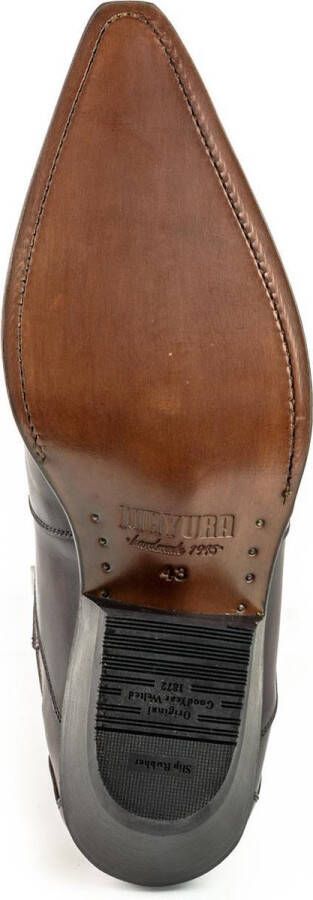 Mayura Boots Austin 1931 Bordeaux Spitse Western Heren Enkellaars Schuine Hak Elastiek Sluiting Vintage Look - Foto 8