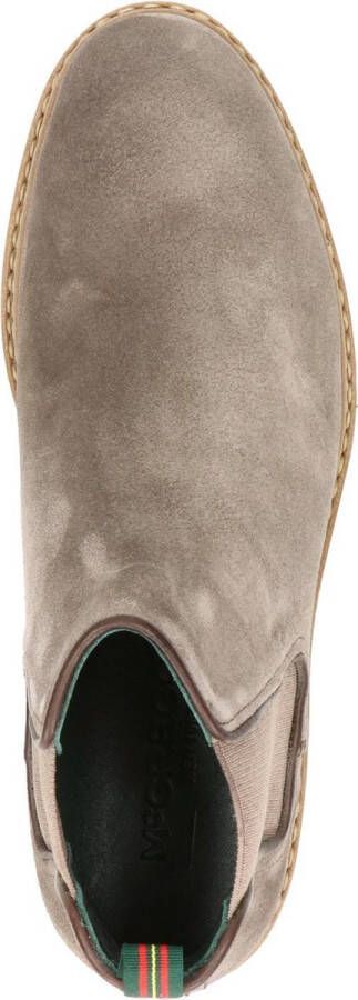 McGregor Heren Boots Taupe Chelsea Boots Suède Elastiek