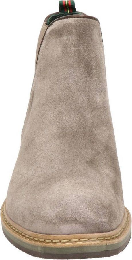 McGregor Heren Boots Taupe Chelsea Boots Suède Elastiek