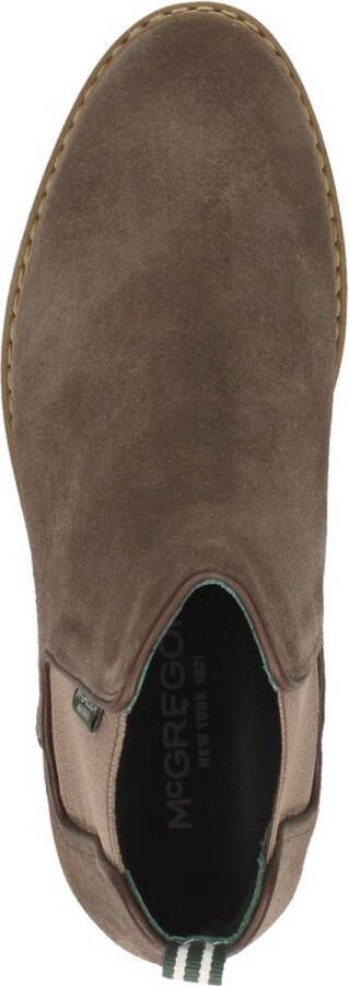 McGregor Heren Boots Taupe Chelsea Boots Suède Elastiek