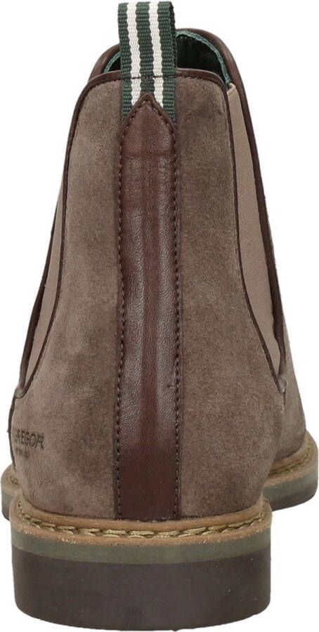 McGregor Heren Boots Taupe Chelsea Boots Suède Elastiek