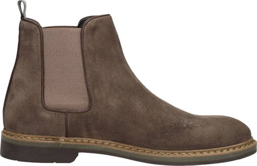 McGregor Heren Boots Taupe Chelsea Boots Suède Elastiek