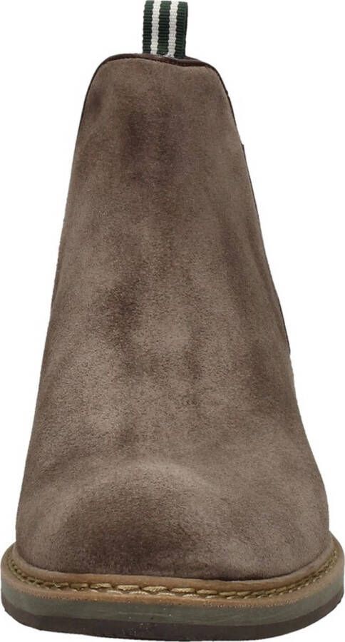 McGregor Heren Boots Taupe Chelsea Boots Suède Elastiek