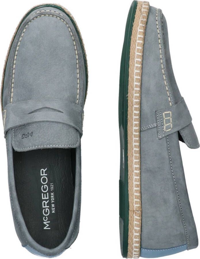 McGregor Heren Loafers Blauw Loafers Suède