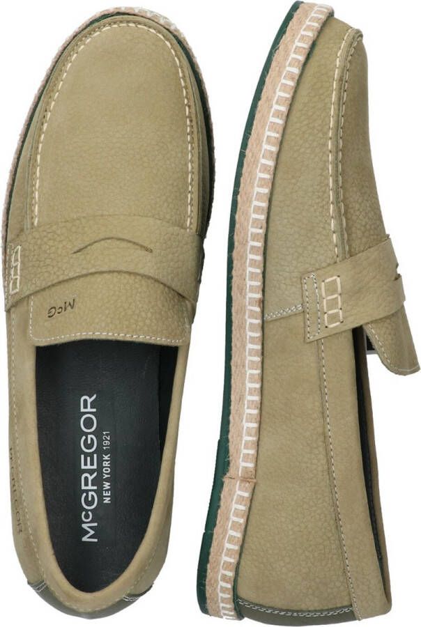 McGregor Heren Loafers Groen Loafers Suède