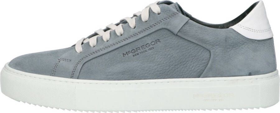 McGregor Heren Sneakers Blauw Lage Sneakers Leer Veters